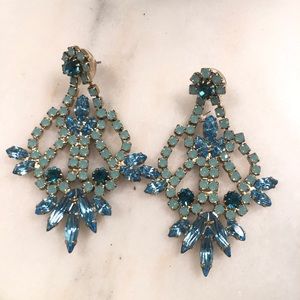 Two toned blue earrings